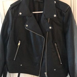 Zara faux moto jacket.